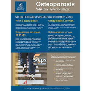 NOF Osteoporosis: What You Need to Know – 50 Pack